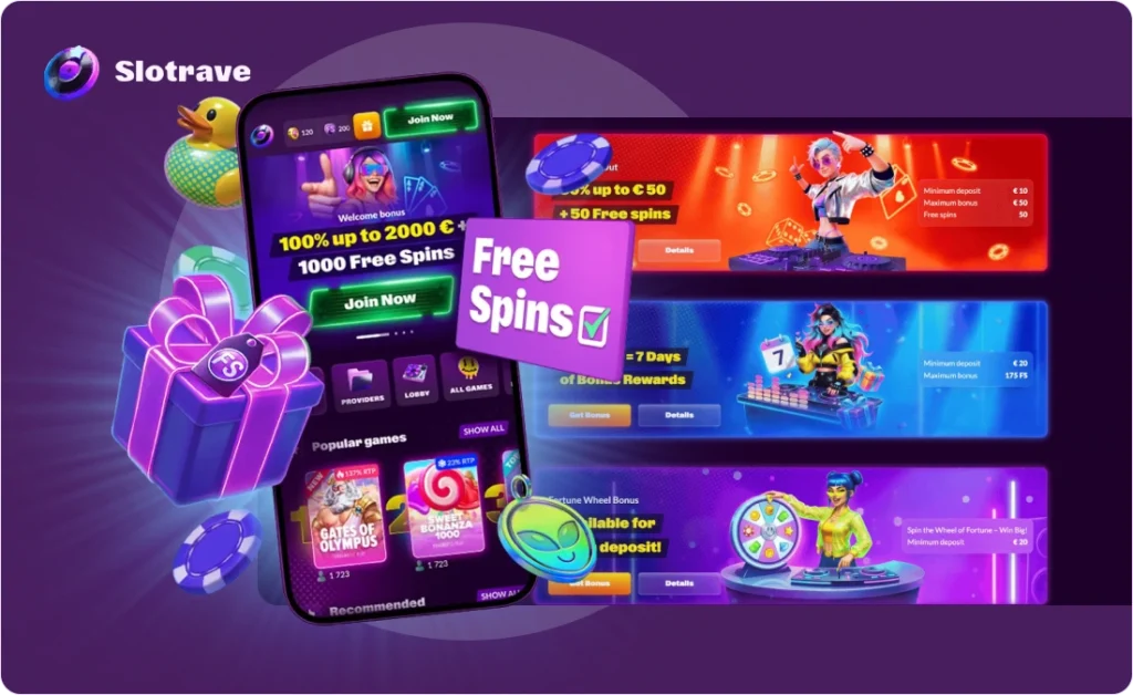 SlotRave Casino Bonuses